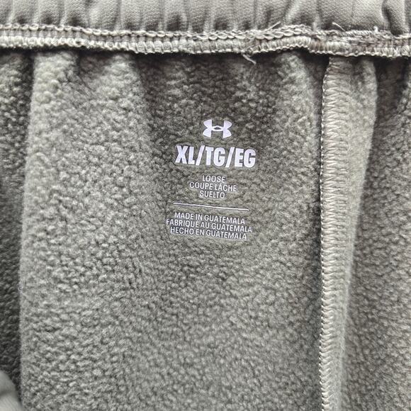 Under Armour Fleece Lined Tapered Leg Jogger Pants Athletic Running Green SZ XL - Picture 5 of 6